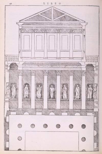 Ein privates griechisches Haus, Illustration aus einer Faksimile-Kopie von 